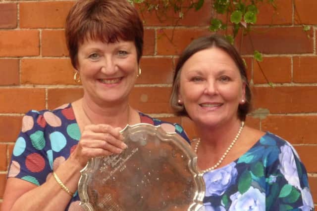 Kenwick Park's lady vice-captain and 2016 ladies' champion Andrea Smaggasgale and lady captain Penny Buckley EMN-160407-092610002