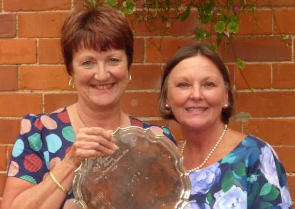 Kenwick Park's lady vice-captain and 2016 ladies' champion Andrea Smaggasgale and lady captain Penny Buckley EMN-160407-092610002