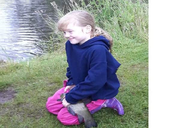 Olivia and her tench.