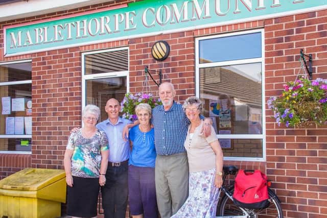 Mablethorpe Community Hall committee members Pat Flint, Keith Pinion, Doris Byrne, John Gregory and Linda Diggle.
