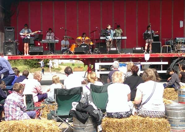 Live music on Sunday afternoon at last year's Nettlefest EMN-161107-115309001