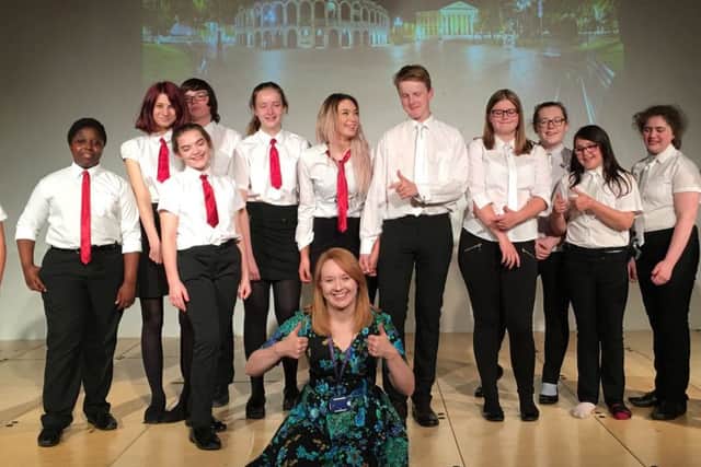 De Astons Shakespeare Society took to the stage to present Romeo and Juliet.Pictured are: Leah Finch, Daniel Mayisa, Chloe Chuck, Rosy Smith, Josh Richards, Poppy Chapman, Gabrielle Laurens , Thomas Bennett, Kaitlyn Callis, Louise Killingsworth, Bobbi Chew, Felicity Turner and teacher Sarah  Peacock EMN-160717-194450001