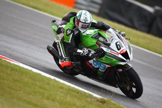 Peter Hickman in action at Snetterton.