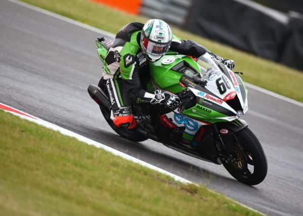Peter Hickman in action at Snetterton.