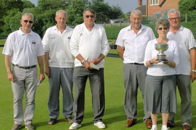 The bowls winners.