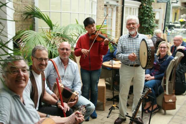 The Ermine Ceildh Group played in the Courtyard Cafe as part of the Big Gig event EMN-160713-174423001