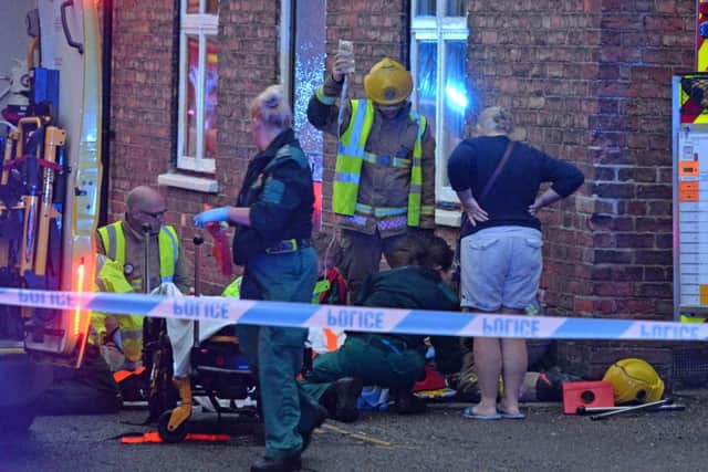 Emergency crews rushed to Kyle Rances aid