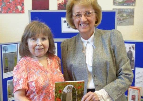 Cheryl Steele with author Margaret Dickinson.