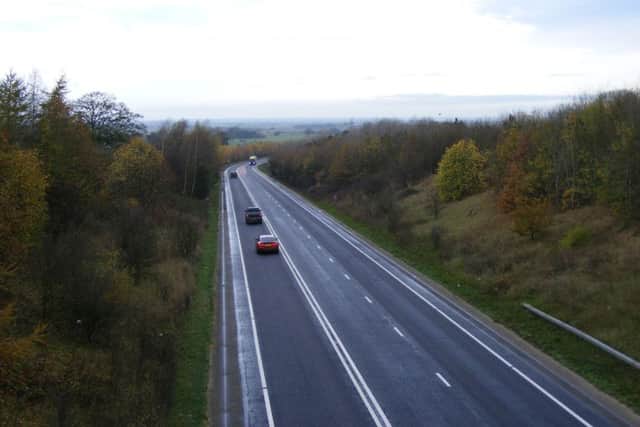 The A17 at Leadenham. EMN-160718-102159001