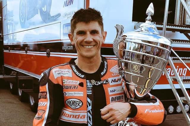 Jason O'Halloran following his first British Superbikes win at Snetterton Picture: Honda Racing EMN-160718-111606002