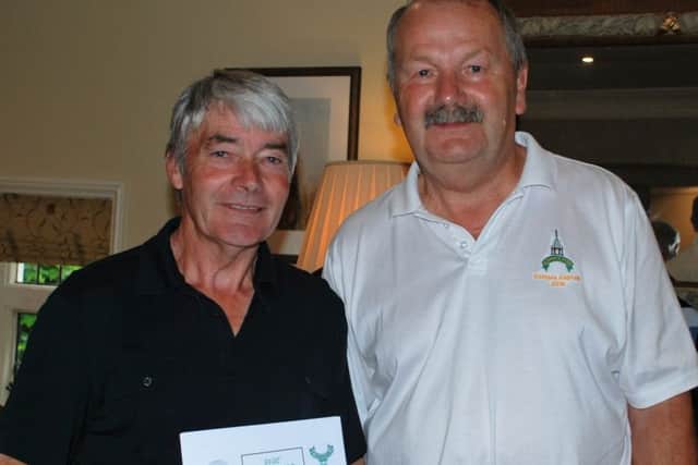 Seniors Open winner mens captain Graham Sykes (left) and Seniors captain Roger Culpin EMN-160718-151521002