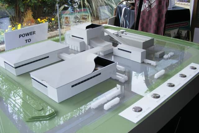 The Eco2 interactive model of its power plant taking pride of place in the new Sleaford Museum exhibition. EMN-160726-122525001