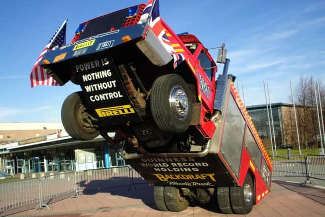 The Backdraft wheelie fire engine. EMN-160721-144710001