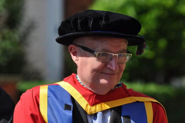 Lincolnshire's Oscar-winning actor Jim broadbent has received an honorary degree at BGU (photo by Emily Bennett / BGU) EMN-160721-110915001