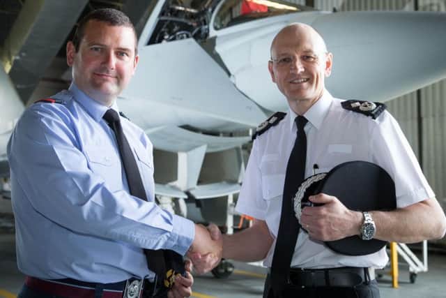 RAF Coningsby Welcomes Lincolnshire Police Deputy Chief Constable and Area Commander EMN-160721-135351001