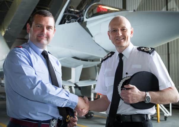 RAF Coningsby Welcomes Lincolnshire Police Deputy Chief Constable and Area Commander EMN-160721-135351001