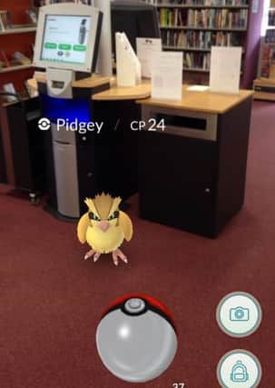 The Pokemon Go craze has reached Market Rasen Library with a Pidgey being caught at the library EMN-160729-172201001