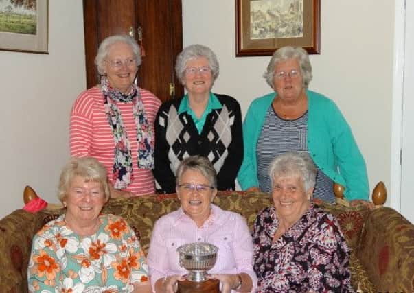 Hundleby WI members with the award they won at Lincolnshire Show.. ANL-160108-144946001