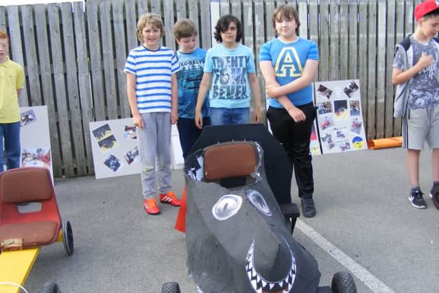 The Invisibles team in William Alvey School's Soapbox Challenge. EMN-160722-123040001