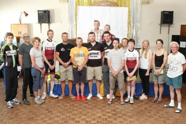 Matt Sinclair with some of the numerous prize winners.