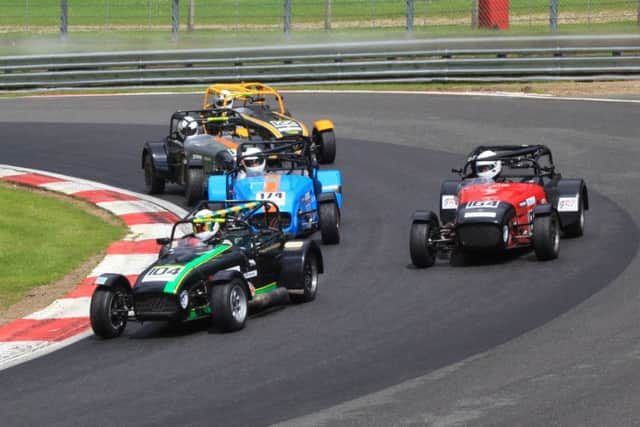 Andy Molsom exiting Druids Hairpin at Brands Hatch.