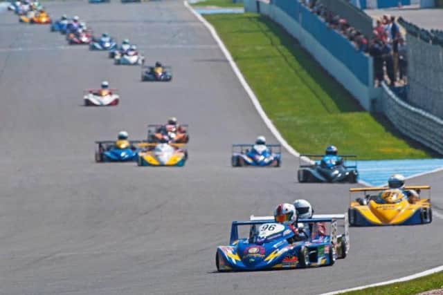 Jack Layton on his way to victory at Donington Park. Photo: Steve Addison