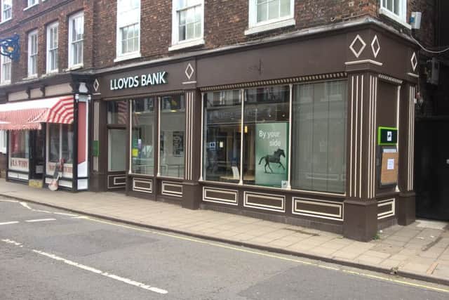 Lloyds Bank in Horncastle's High Street.