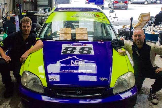 Steve Slawson (right) with co-driver Ryan Connolly EMN-160728-092643002