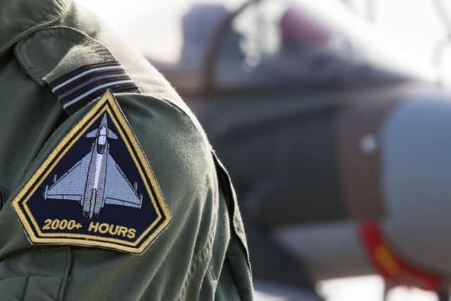 The 2000 hours patch now worn by Flt Lt Watts EMN-160729-090354001