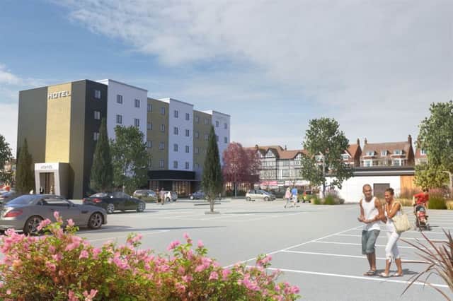 Artist's impression of the Premier Inn in Skegness. ANL-160729-113529001