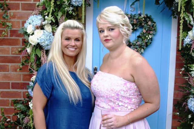 Star Kerry Katona came down to Nettleham this afternoon (Saturday) to help Hollie Vasey who grew up in Louth open her new photography studio.
