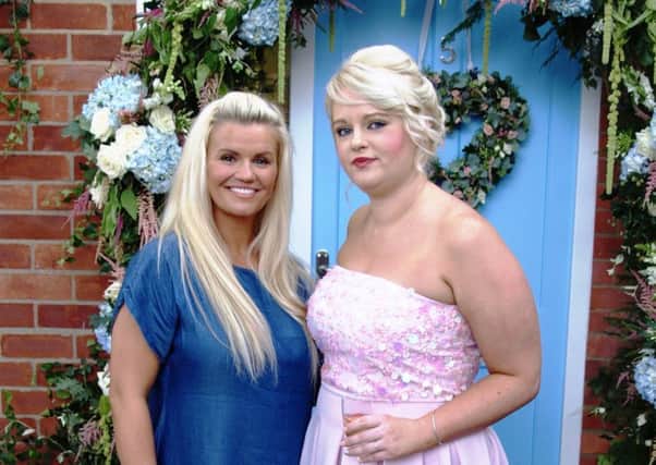 Star Kerry Katona came down to Nettleham this afternoon (Saturday) to help Hollie Vasey who grew up in Louth open her new photography studio.