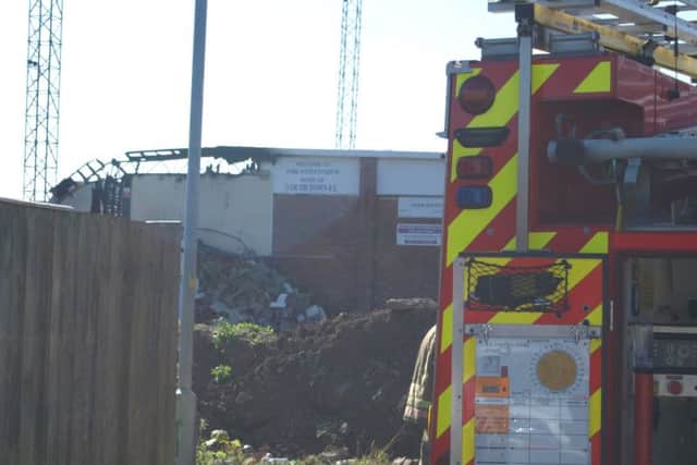 The aftermath following the fire that was reported at around 2.55am this morning (Monday).