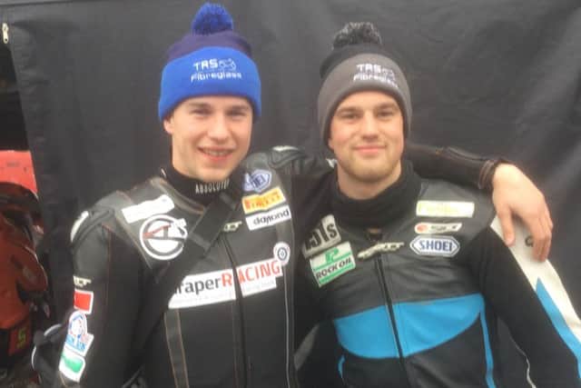 Tommy Philp and Draper Racing team-mate Aaron Clarke.