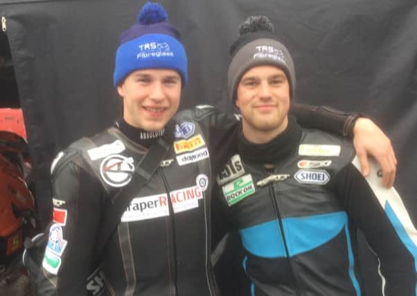 Tommy Philp and Draper Racing team-mate Aaron Clarke.