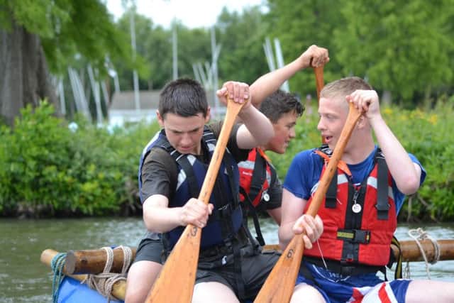 Kayaking is one of the activities at the annual camp of the Lincolnshire Army Cadet Force. EMN-160408-143520001