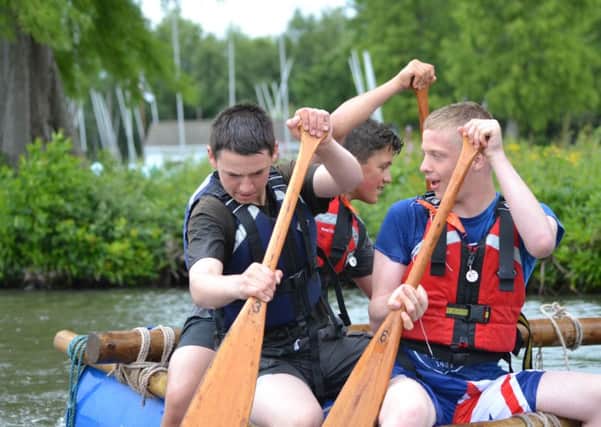 Kayaking is one of the activities at the annual camp of the Lincolnshire Army Cadet Force. EMN-160408-143520001