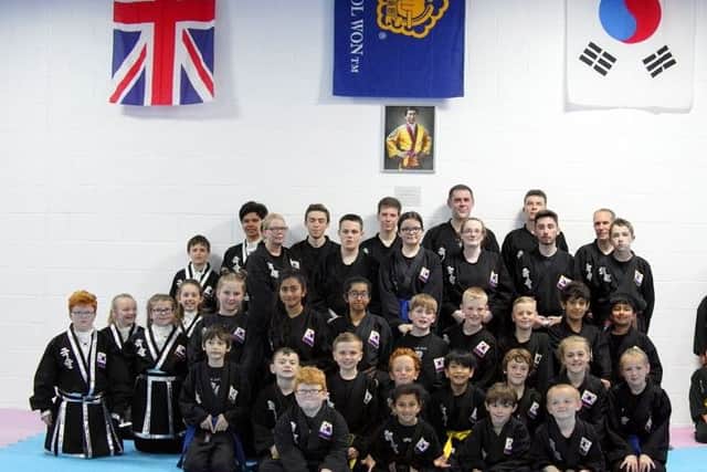 Members of Kuk Sool Wons Boston school at their recent grading