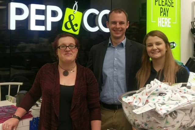 Pep&Co were joined by MP Matt Warman to celebrate the store's first birthday.