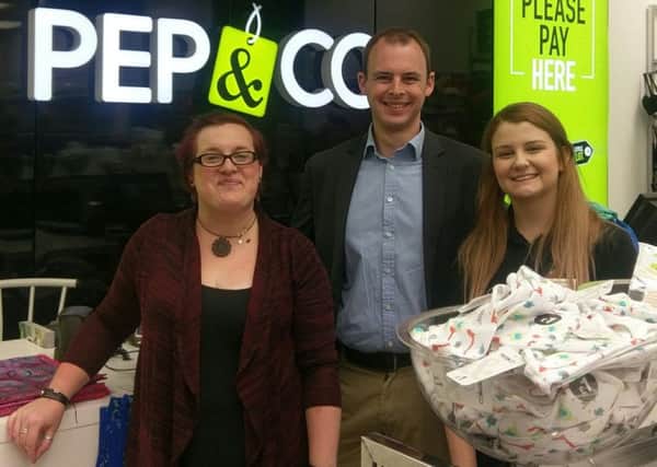 Pep&Co were joined by MP Matt Warman to celebrate the store's first birthday.