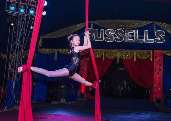 Grace McDowell put on an amazing performance at Russell's Circus in Mablethorpe.