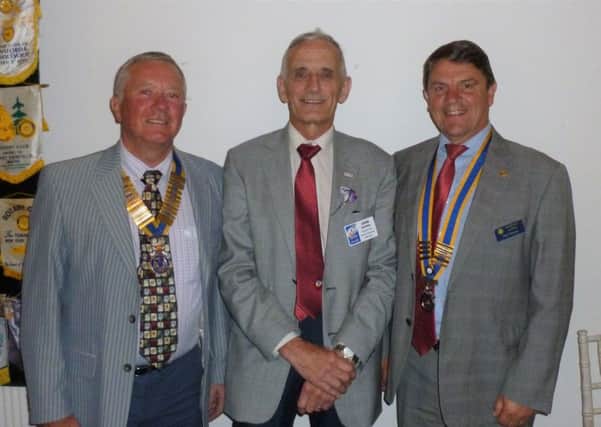 Sleaford and Sleaford Kesteven Rotary Club members joined by District Governor of District 1070 John Dehnel