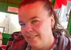 Sarah Platts is upset after being asked to remove items placed on her son's grave by her daughters. ANL-160608-114543001