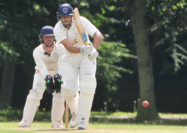 Obus Pienaar on his way to another century for Sleaford first XI. Photo: Nigel West