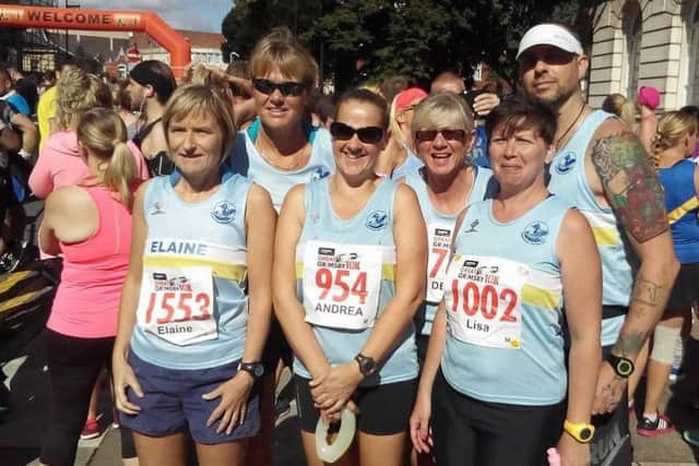 The Mablethorpe Running Club squad at the Great Grimsby 10k EMN-160808-150225002