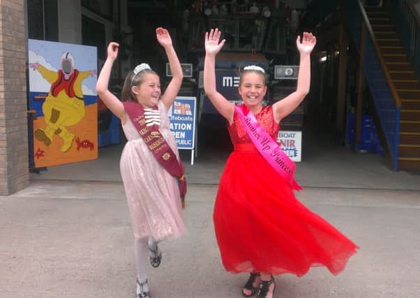 Carnival Rosebud Alycia Dickinson and runner-up Princess Destinee Armstrong excited about the week of fun in Skegness. ANL-161208-102156001
