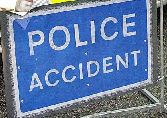 Police accident sign