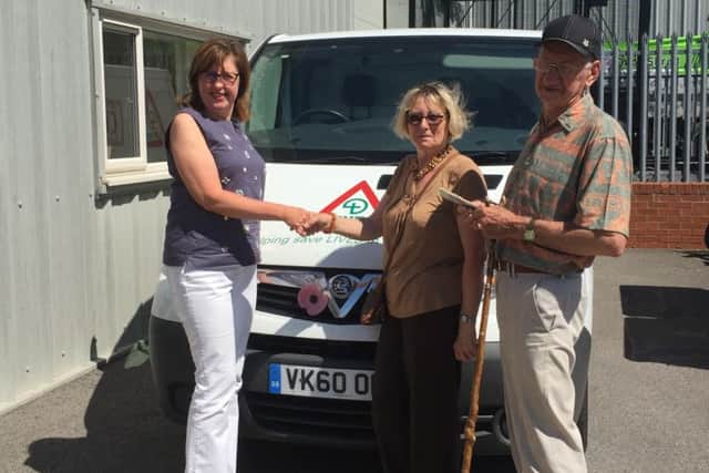 The money was handed over to LIVES chief executive officer Nikki Silver at the charitys Horncastle headquarters.