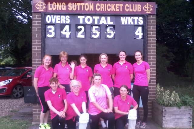 The Rasen ladies team after victory against Long Sutton EMN-160815-102439002