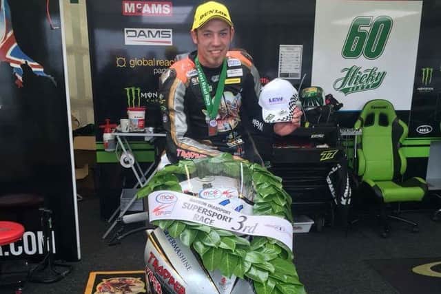 Peter Hickman celebrates.